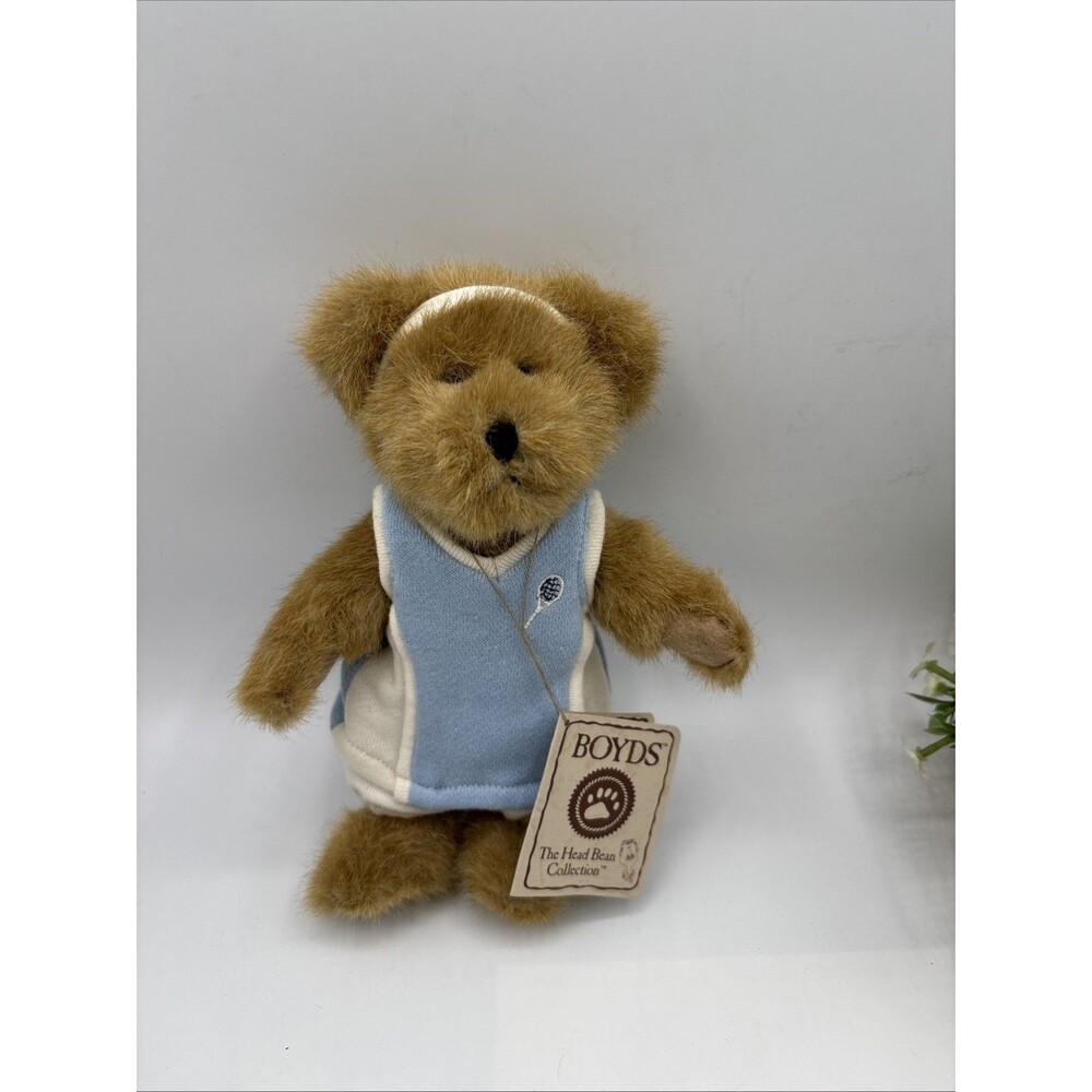 Vtg Boyds Bears Winney Wimbleton 903309 Plush Bear Baby Blue Tennis Dress Preown